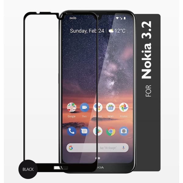GEAR Herdet Glass 2,5D Full Cover Nokia 3.2