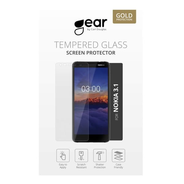 GEAR Herdet Glass 2.5D Nokia 3.1