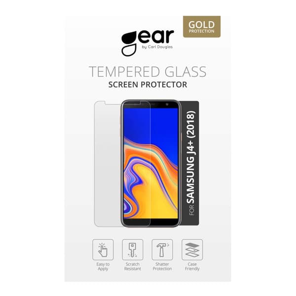 GEAR Herdet Glass 2.5D Samsung Galaxy J4 Plus 2018