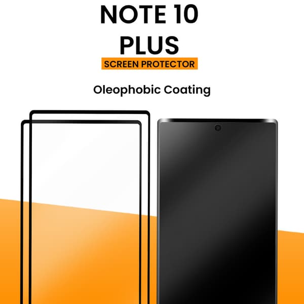 2- Pack Samsung Galaxy Note 10 Plus - Härdat Glas 9H - Super Kvalitet 3D Skärmskydd