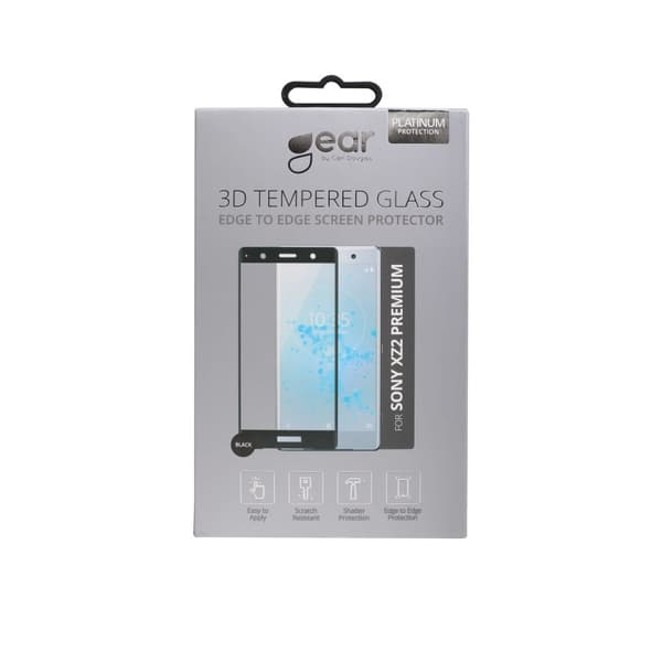 Härdat Glas 3D Full Cover Svart Sony XZ2 Premium