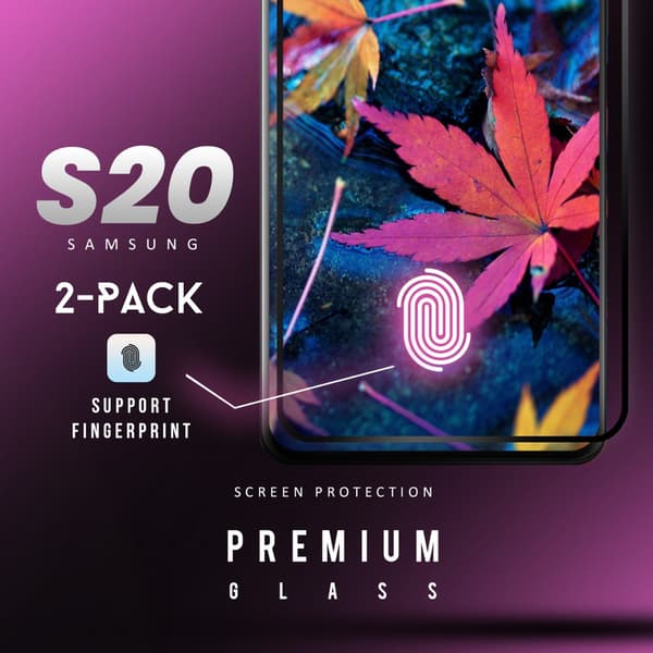 Samsung Galaxy S20 - Härdat Glas 9H - Super Kvalitet 3D Skärmskydd