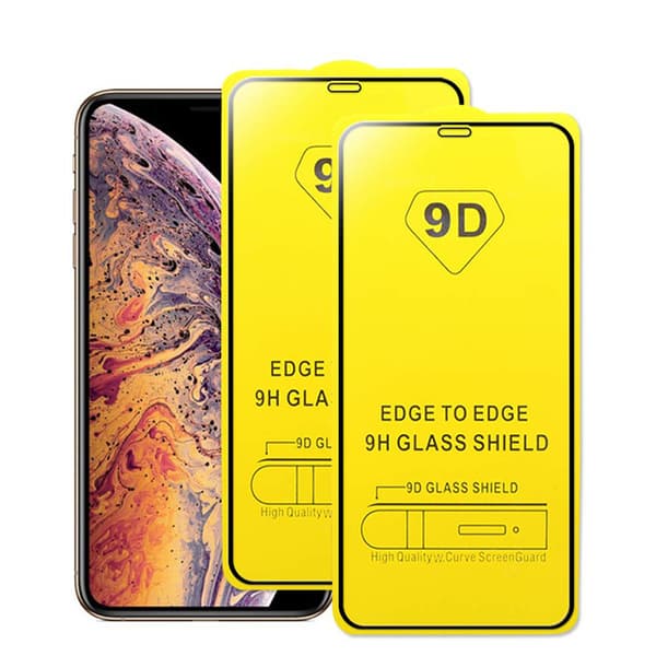 9D Härdat glas helskärmskydd för iPhone X/XS XR & XS Max