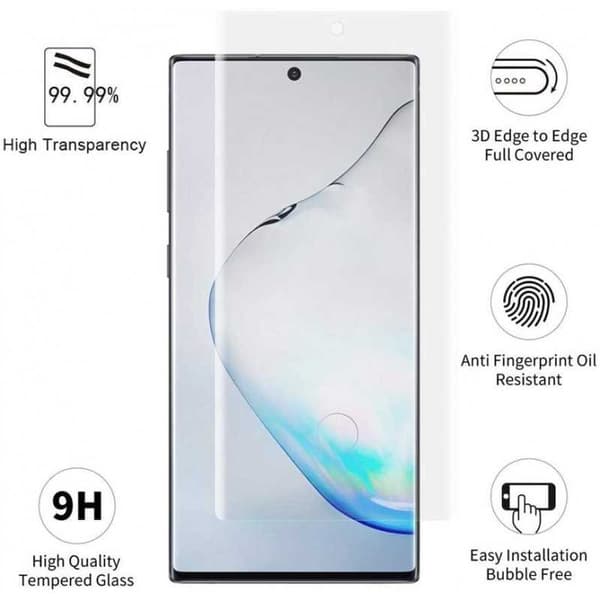 Samsung Note 10 3D 0,26 mm 9H hærdet glas