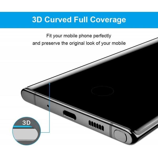 Samsung Note 10 3D 0,26 mm 9H hærdet glas