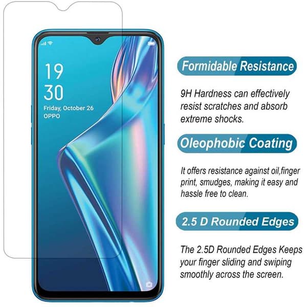 2-PACK Samsung A12 Hærdet glas 0,26mm 2,5D 9H