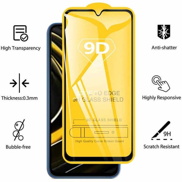 2-PACK Xiaomi Poco M3 Härdat Glas 0.26mm 2.5D 9H Fullframe