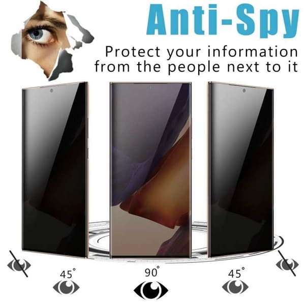 Samsung S21 Ultra Privacy FullFrame hærdet glas 0,26 mm 3D 9H