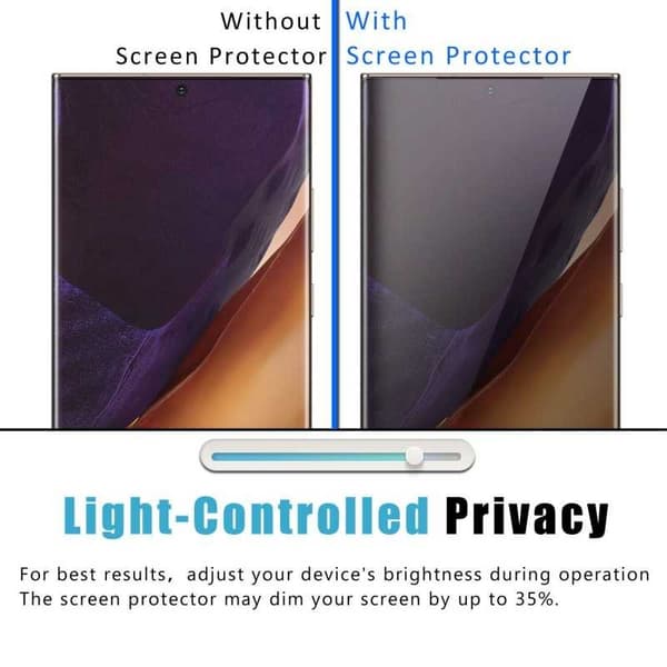 Samsung S21 Ultra Privacy FullFrame hærdet glas 0,26 mm 3D 9H
