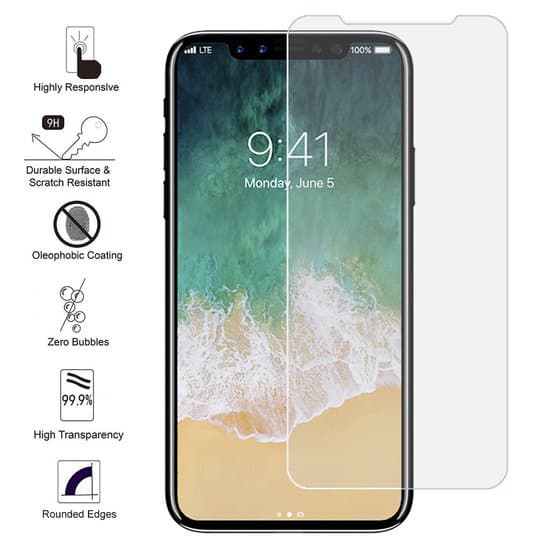 iPhone X / XS / 11 Pro skærmbeskytter i hærdet glas