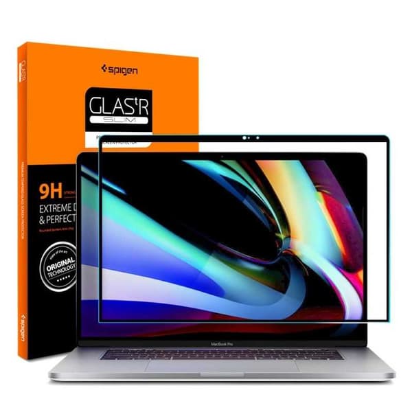 MacBook Pro 16" 2019-2020 hærdet glas 9H Spigen Glass FC