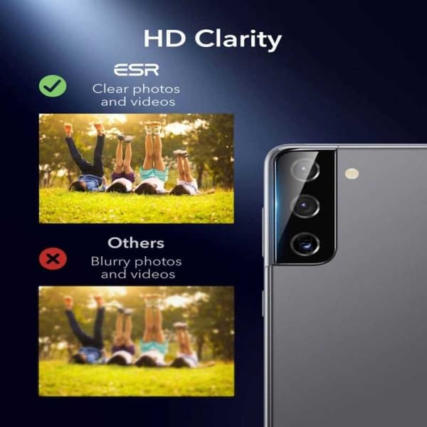 2-PACK Samsung S21 Plus kamerabeskyttelse ESR hærdet glas