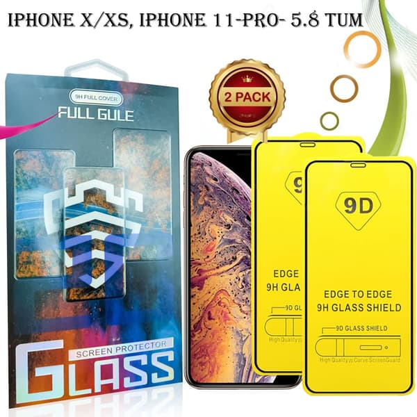 2-pak - Skærmbeskytter iPhone X/11 Pro / XS  (5,8 tommer), hærdet glas