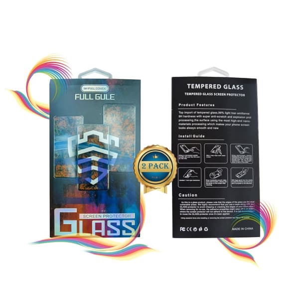 2-PACK: iPhone 12 Mini Skärmskydd  5.4 Tums, Härdat Glas Film