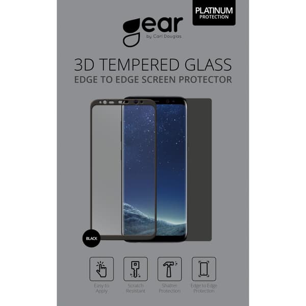 GEAR Herdet Glass 3D Full Cover Svart Samsung J5 (2017)