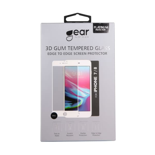 GEAR Panssarilasi 3D  iPhone6/7/8/SE