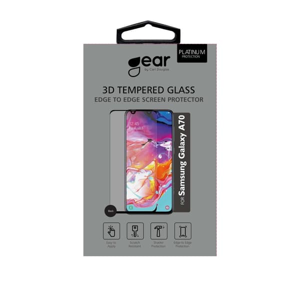 Hærdet Glas 3D Full Cover Sort Samsung A70