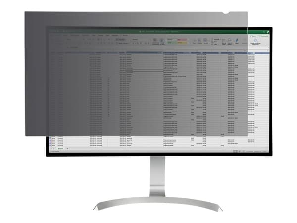 StarTech.com Monitor Privacy Screen for 32 inch Display, Widescreen Computer Monitor Security Filter, Blue Light Reducing Screen Protector (PRIVSCNMO