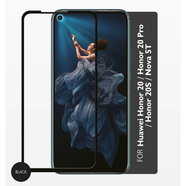 GEAR Panssarilasi 2,5D Full Cover Huawei Honor 20/20s/20pro / Nova 5T 2019