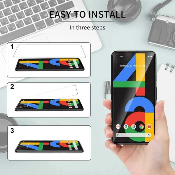 Google Pixel 4a 4G/LTE Hærdet glas 0,26 mm 2,5D 9H
