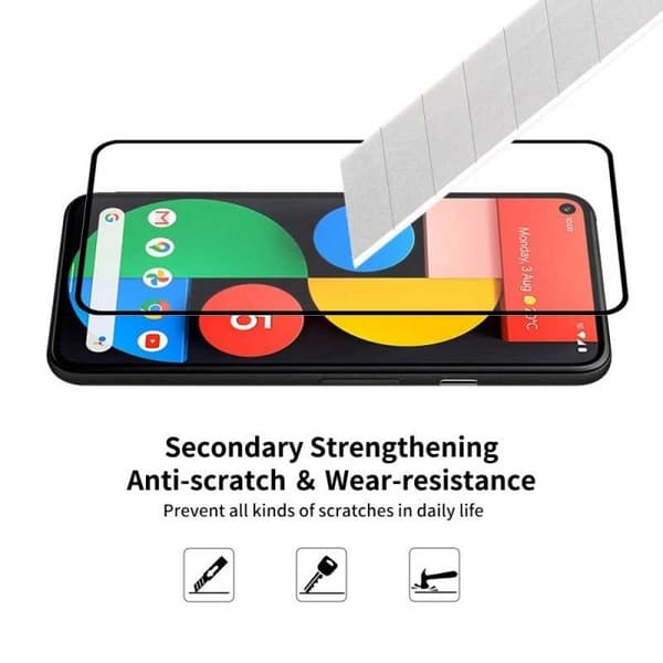 2-PACK Google Pixel 5 FullFrame 0,26 mm 9H karkaistu lasi