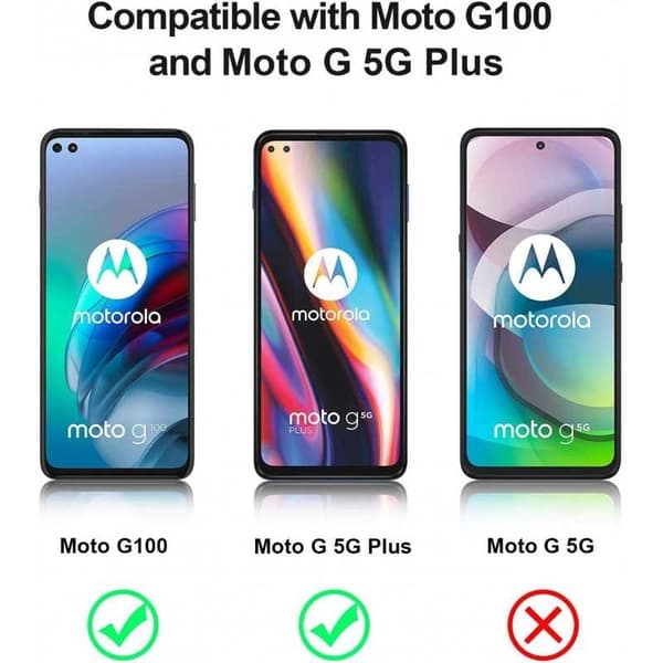 2-PACK Motorola Moto G100 Hærdet glas 0,26 mm 2,5D 9H
