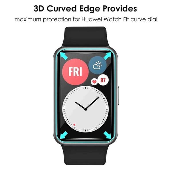 Huawei Watch Fit FullFrame 3D Härdat glas 0.26mm 9H