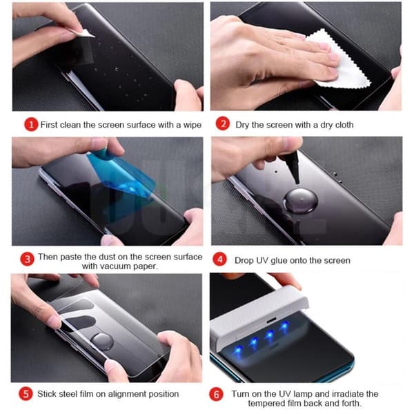 Samsung Galaxy S9 Plus MOCOLO UV Skärmskydd i 3D Härdat Glas