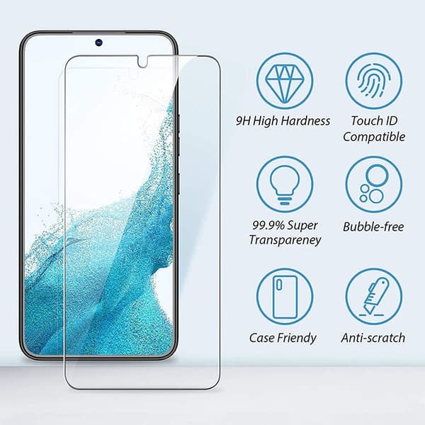 Samsung Galaxy S21 Plus - Härdat Skyddsglas / Skärmskydd