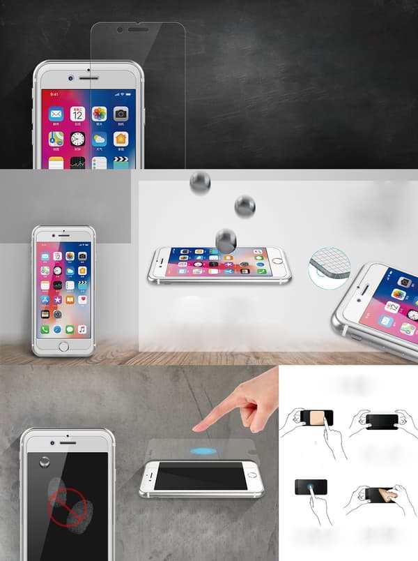 iPhone SE 2020 / iPhone 7 / iPhone 8 - Hærdet beskyttelsesglas