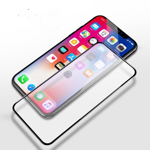 iPhone X / iPhone XS / iPhone XS Max / iPhone XR - Täyspeittävä karkaistu suojalasi liimalla iPhone X/XS
