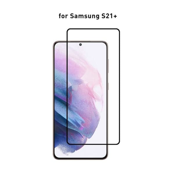 Samsung Galaxy S21 / Samsung Galaxy S21 Plus - Fuldt hærdet beskyttelsesglas