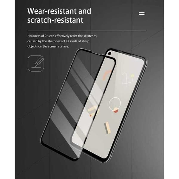 2-PACK Google Pixel 4a 5G Härdat Glas 0.26mm 2.5D 9H Fullframe