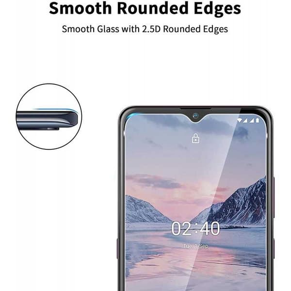 2-PACK Nokia 2.4 Hærdet glas 0,26 mm 2,5D 9H