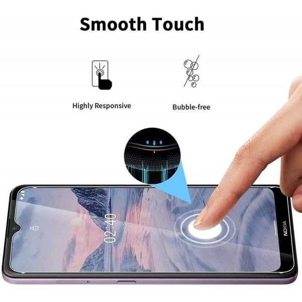 2-PACK Nokia 2.4 Hærdet glas 0,26 mm 2,5D 9H