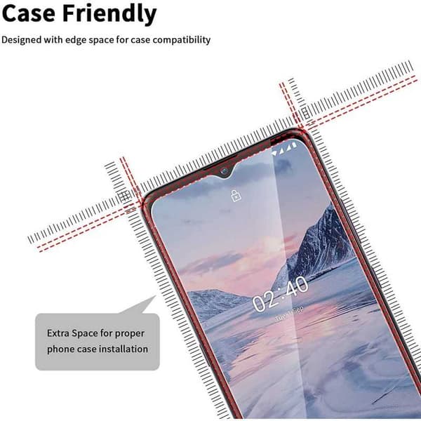 2-PACK Nokia 2.4 Hærdet glas 0,26 mm 2,5D 9H
