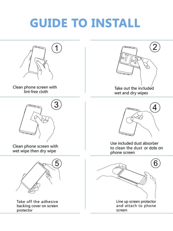 Anti-blå, 9H skærmbeskytter iPhone  11 Pro , XS, X  hærdet glas (5,8 tommer) -2-PACK