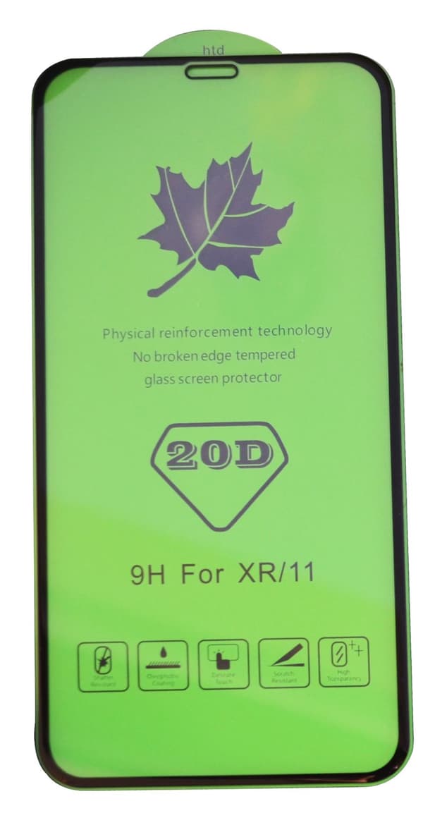 2 Packs: 9H Premium, 20D skärmskydd iPhone 11,  iPhone 11 XR  6.1 Tum
