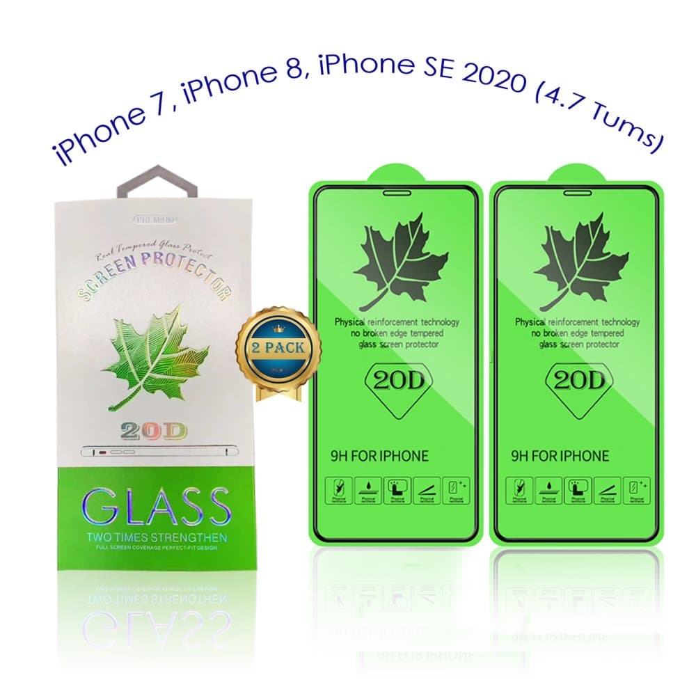 20D skärmskydd iPhone 7/8/SE2020/SE2022 Skärmskydd , 4.7 Tums - 2-Pack