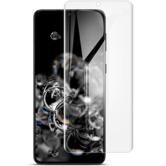 IMAK Soft Clear Hydrogel III 2 styks skærmbeskytter til Samsung Galaxy S21 med fuld beskyttelse