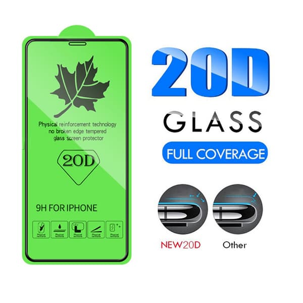 3 PACK: 20D skärmskydd iPhone 12/ iphone 12 Pro 6.1 Tums, 9H Premium