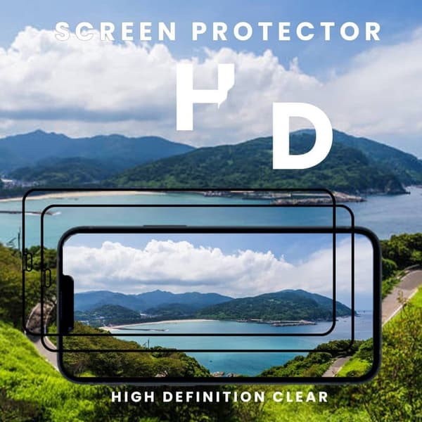 2-pack iPhone 11 Pro MAX - Härdat Glas 9H-Super Kvalitet 3D Skärmskydd