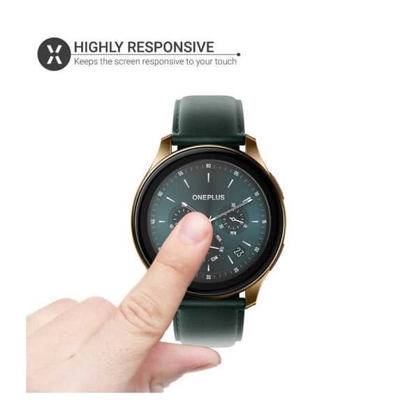 2-PACK OnePlus Watch FullFrame 3D Härdat glas 0.26mm 9H