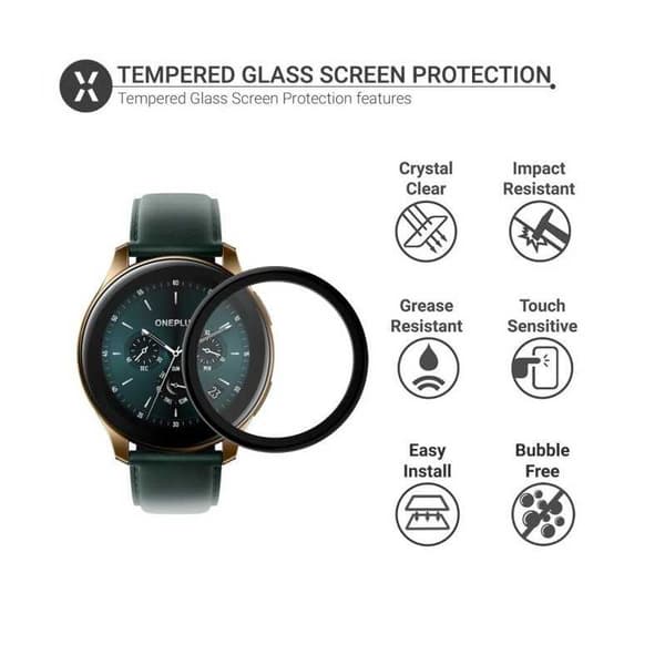 2-PACK OnePlus Watch FullFrame 3D Härdat glas 0.26mm 9H