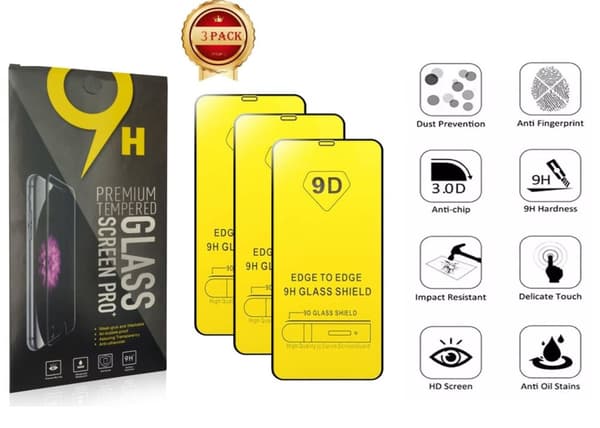 3-Pack - Skärmskydd iPhone 11/ iPhone11-XR,  6.1 Tums, Härdat Glas Film