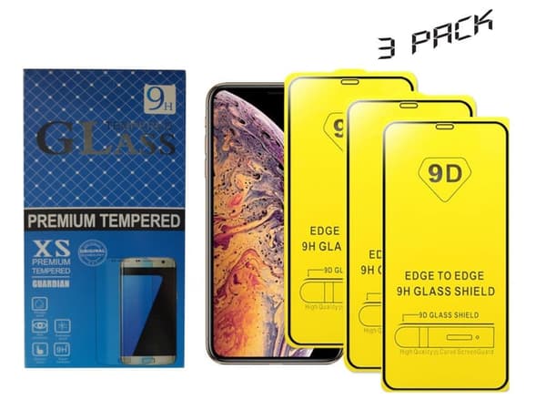 3 Pack- iPhone 12 Mini Skärmskydd 5.4 Tums, Härdat Glas Film 9D
