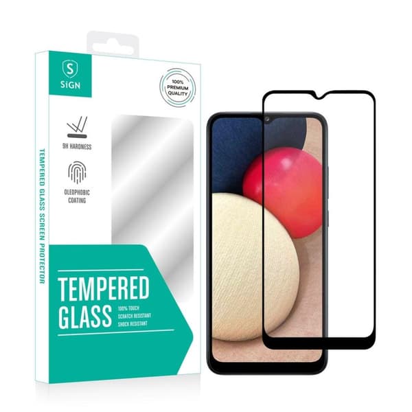 SiGN 2.5D Skärmskydd i Härdat Glas för Samsung Galaxy A02s & Galaxy A03s