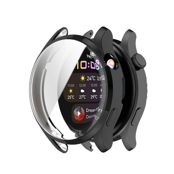 Silikone cover Huawei Watch 3 - Sort