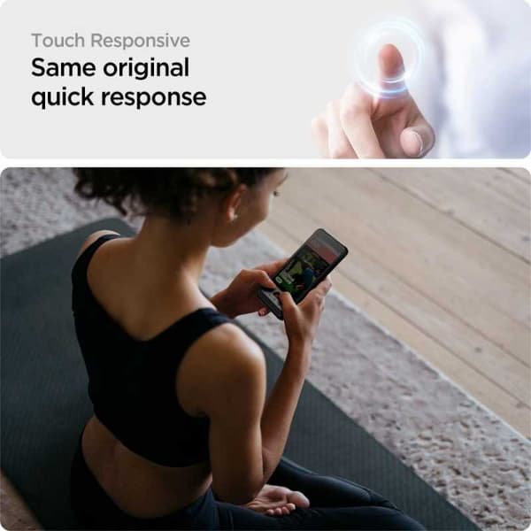 2-PACK Samsung Xcover 5 Härdat Glas Spigen ALM Med Installations Ram