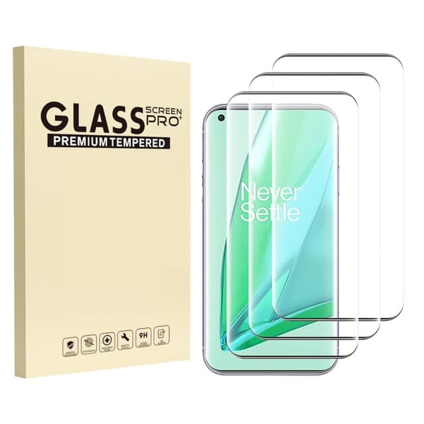3x Glasovertræk OnePlus 9 Pro hærdet Dækker hele skærme